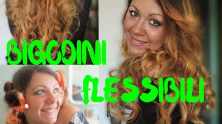 Bigodini FLESSIBILI per capelli MOSSI Proviamoli insieme Hair Tutorial [upl. by Ahsitneuq]