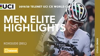 Men Elite Highlights  Koksijde  201920 Telenet UCI CX World Cup [upl. by Gilliam]