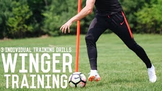 Individual Winger Training  Three Individual Training Drills To Become A Better Winger [upl. by Zak]