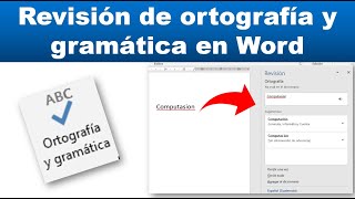 COMO CORREGIR LA ORTOGRAFÍA Y GRAMÁTICA EN WORD [upl. by Racklin]