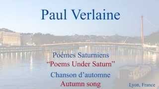 French Poem  Chanson dAutomne by Paul Verlaine  Slow and Fast Reading [upl. by Rehpinnej]