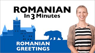 Romanian in Three Minutes  Greetings [upl. by Llecrad523]