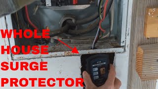 EATON WHOLE HOUSE SURGE PROTECTOR INSTALL FROM START TO FINISH [upl. by Kirtley]