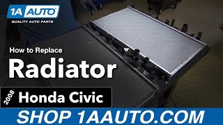 How to Replace Radiator 06 11 Honda Civic [upl. by Tnilf]