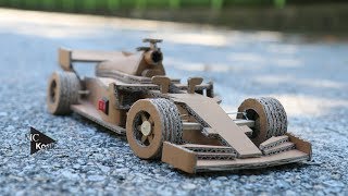 How to make Amazing F1 Racing CarFerrari  Cardboard DIY [upl. by Jacklyn]