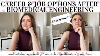 CAREER amp JOB OPTIONS AFTER BIOMEDICAL ENGINEERING DEGREE [upl. by Waine]