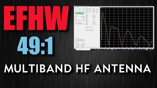 491 End Fed Half Wave MultiBand HF Antenna 80m  10m [upl. by Reilamag]