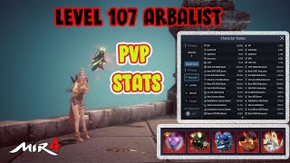 MIR4  Arbalist Build  Magic Stone  PVP Stats  Spirit  Spirit Treasure [upl. by Enamrahs]