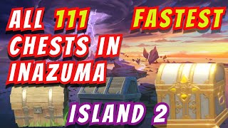 ALL CHEST LOCATIONS IN INAZUMA  GENSHIN IMPACT  KANNAZUKA ISLAND 100 [upl. by Sehcaep967]