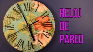 Cómo hacer un reloj artesanal de pared [upl. by Annaili]