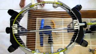 Badminton racket stringing video tutorial [upl. by Aitenev]