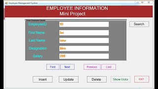 VBNET  Create a Mini Project with Access Database  Part1 [upl. by Zerelda816]