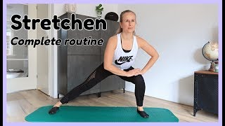 Stretch Routine  Rekken voor Beginners en Gevorderden  OPTIMAVITA [upl. by Nnylodnewg629]