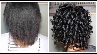 New Hair Journey  Heatless Curls on Relaxed Hair  JourneyToWaistLength [upl. by Ahseen]