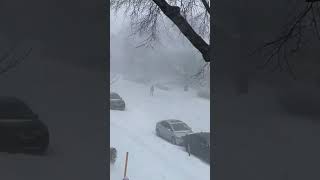 Current visuals from Montréal Québec Canada 🇨🇦 expecting up to 40cm of snow ❄️🌨️🥶 [upl. by Nosoj261]