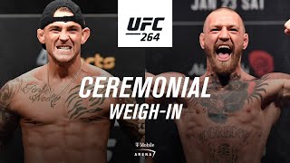 UFC 264 Ceremonial Weighin  Poirier vs McGregor 3 [upl. by Kliber]