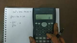 Solving Equation with help of Fx82MS Calculator [upl. by Spiers241]