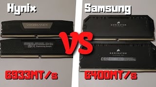 Samsung VS Hynix DDR5  Daily amp Performance Overclocking Comparison feat Corsair Dominator Platinum [upl. by Pelmas337]