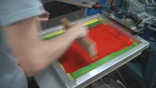 How To Screen Print Air Dry Ink Plastic amp Poster Board Signs [upl. by Aldarcie459]