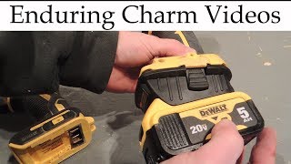 Review 20 To 18 Volt battery Adapter For Dewalt Tools [upl. by Violetta]