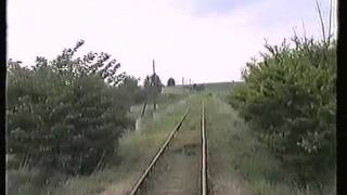 Prenzlauer Kreisbahn Gramzow  Prenzlau 1995  Führerstandsmitfahrt [upl. by Terryn166]