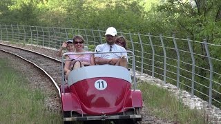 VELORAIL en Ardèche railbike [upl. by Sillsby]