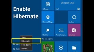 How to Enable Hibernate in windows 10  Howtosolveit [upl. by Niattirb]