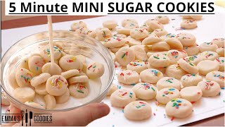 3 Ingredient Mini VANILLA SUGAR COOKIE Recipe [upl. by Meda653]