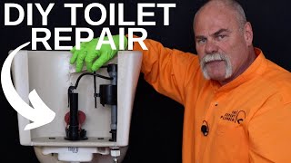 How to Fix A Running Toilet GUARANTEED  DIY Plumbing Repair [upl. by Ynaffik]