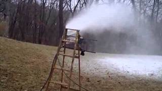 Backyard snowmaking [upl. by Rist]