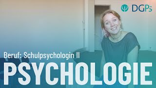 Berufe in der Psychologie Schulpsychologie Langversion [upl. by Iives]