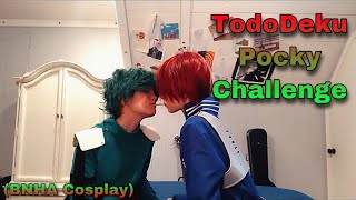 TodoDeku Pocky Challenge BNHA Cosplay [upl. by Snowber]