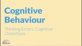 CBT What Are Cognitive Distortions [upl. by Mannos]