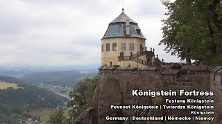 Königstein Fortress  Festung Königstein Saxon Switzerland  Sächsische Schweiz Germany [upl. by Esylle]