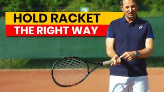 How To Hold A Tennis Racket And Feel The Grip [upl. by Sammie]