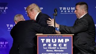 Donald Trump rushed off stage during rally in Nevada [upl. by Arihaj289]