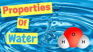 Properties of Water  Polarity  Hydrogen Bonds  Adhesion amp Cohesion [upl. by Rieger]