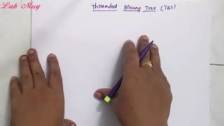 Threaded binary tree in data structure  50 Data structures in telugu [upl. by Suirred]