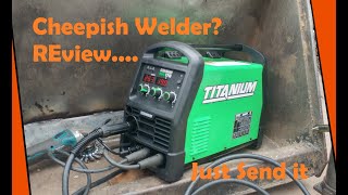 Harbor Freight Titanium 170 mig flux welder Review why I bought it is it worth it and does it work [upl. by Ytisahcal703]