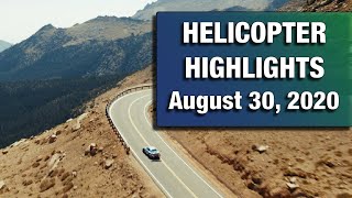 Helicopter Highlights  2020 Pikes Peak International Hill Climb [upl. by Naujahs829]