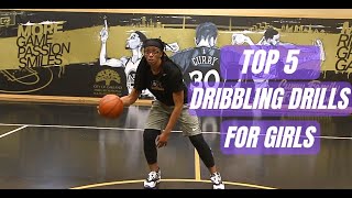 TOP 5 BEGINNER DRIBBLING DRILLS FOR GIRLS [upl. by Subir]