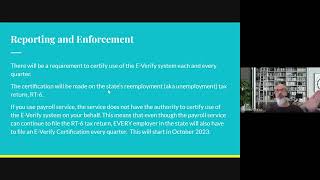 Webinar EVerify [upl. by Mordy]