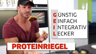 Die geilsten Protein Riegel der Welt  Nur 3 Zutaten [upl. by Rosette]