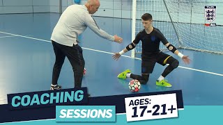 Part 1  Tony Elliott Futsal Goalkeeper Techniques  FA Learning Coaching Session [upl. by Loftus]