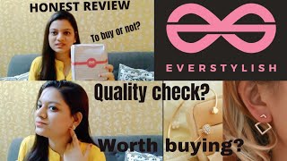 Honest Review on EVERSTYLISHCOM STORE INSTAGRAM STOREcheapest accessories store ear ring [upl. by Eidorb]