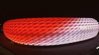 New Philips LED façade lighting at the Allianz Arena [upl. by Accire]