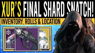 Destiny 2 XURS NEW WEAPONS amp 70 STAT ARMOR 31st May Xur Inventory  Armor Loot amp Location [upl. by Asirahc264]