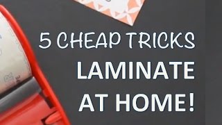 DIY LAMINATOR TIPS  How to laminate at home [upl. by Claudio]