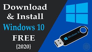 How to Download  Install Windows 10 from USB Flash Drive for FREE  2020 [upl. by Lady]