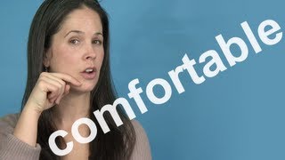 How to Pronounce COMFORTABLE  AMERICAN ENGLISH PRONUNCIATION [upl. by Aurie]